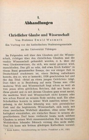257-294 Christlicher Glaube und Wissenschaft