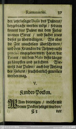 V. Kinder-Pocken