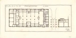 Fischer, Theodor; München, Marstallplatz; Casino - Grundriss EG