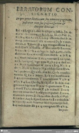 Erratorum Consignatio