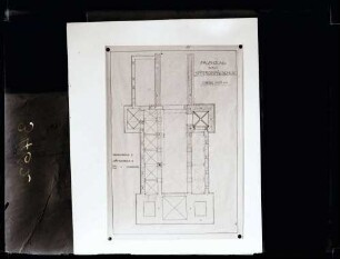 Stiftskirche; Grundriß der romanischen Basilika