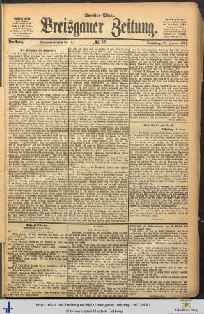 20.01.1901 (Zweites Blatt)