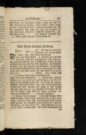 781-789, Von denen heiligen Kindern