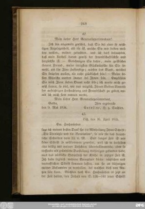 43. [Vom Fürsten Ludwig zu Solms-Lich]