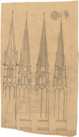 Schmidt, Heinrich von; München; St. Maximilian - Türme (Ansichten)