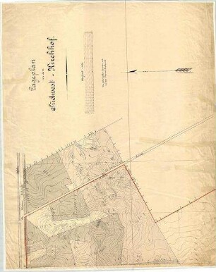 Lageplan Südwestkirchhof auf Topografischer Karte