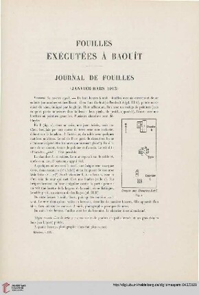 Journal de fouilles (Janvier-Mars 1913)