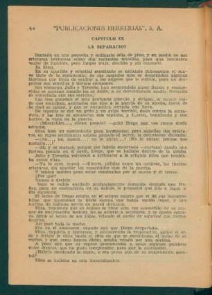 Capítulo IX - La separación