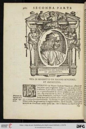 Vita di Benedetto da Maiano Scultore, et Architetto
