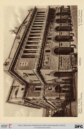 Napoli – Teatreo S. Carlo. – Théâtre Saint Charles. – S. Carlo Theatre. – S. Karl-Theaters.