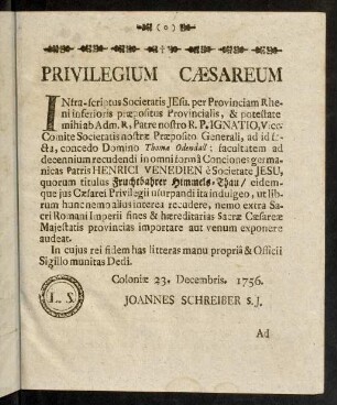 2r-4v, Privilegium. Ad lectorem.
