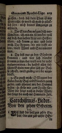 Catechismus-Lieder.