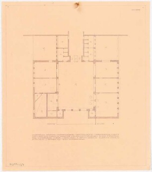 Empfangsgebäude an einer Vorortbahn Monatskonkurrenz Mai 1929: Grundriss 1:100