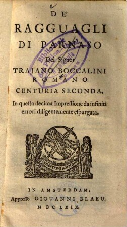 De Ragguagli di Parnasso, 2. Centuria II