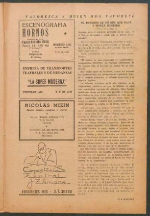 El bohemio es un ser que nace y muere bohemio : (Viene de la pág. 9)