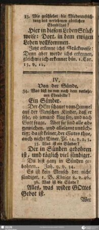 IV. Von der Sünde