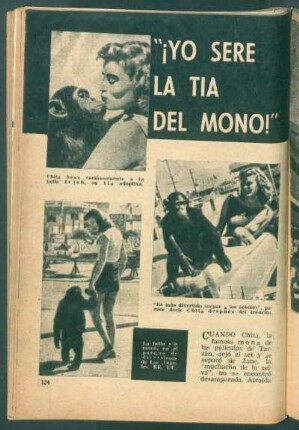 "¡Yo seré la tía del mono!"