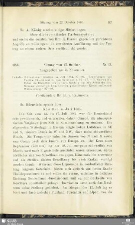 No. 13. Sitzung vom 22. October