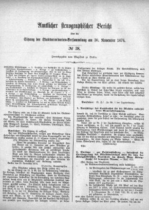 No. 38, 30. November 1876