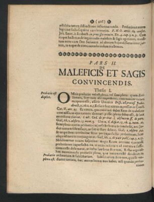 Pars II. De Maleficis Et Sagis Convincendis.