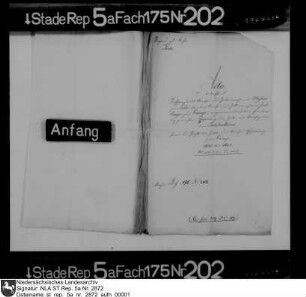Beschwerde des Akzise- und Zolleinnehmers Daniel Mylius in Lühe über den Akzise- und Zollpächter Jacob Broyer (Breyer) in Cranz wegen streitig gemachter Erhebung der Zoll- und Akzisegelder bei Stölckenhörne, auch zur Pacht der Zoll- und Akziseerhebung in Cranz