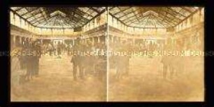 Kunden und Händler in der Markthalle, Kerkyra, Korfu