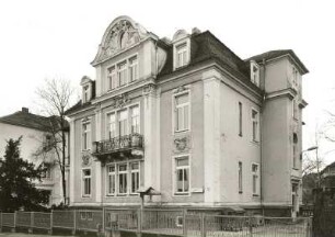 Dresden-Neustadt, Louis-Braille-Straße 5. Villa "Matthilde" (um 1900). Straßenansicht