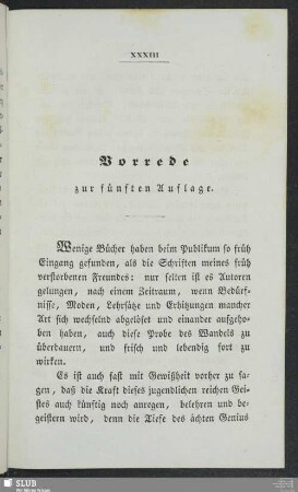 Vorrede zur fünften Auflage
