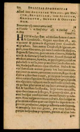 Aliud iter Augustae Vindel. per Huium, Bruxellam, inde Alostum, Gandauum, Brugas & Oostendam