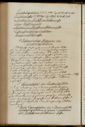 Kirchendeputation; Professorenwitwenkasse: Direktion, Rechtsanwalt, Statuten, Bilanzberechnung; Pensionshilfskasse