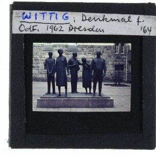 Dresden, Gedenkstätte Münchner Platz,Dresden, Wittig, Figurengruppe der Antifaschistische Mahn- und Gedenkstätte