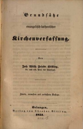 Grundsätze evangelisch-lutherischer Kirchenverfassung