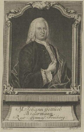 Bildnis des Johann Gottlieb Bidermann