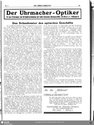 Der Uhrmacher-Optiker