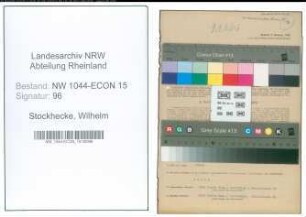 Entnazifizierung Wilhelm Stockhecke , geb. 26.05.1910 (Drehermeister)