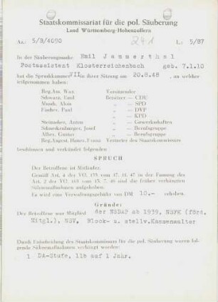 Jammerthal, Emil