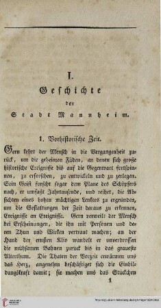 1: Vorhistorische Zeit