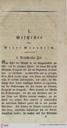 1: Vorhistorische Zeit