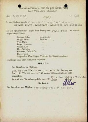 Pflugfelder, Albert