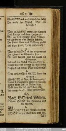60. Nach Gottes Willen.