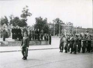 Empfang einer Delegation der provisorischen DDR-Regierung in Warschau