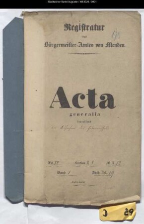 Kataster - generalia -