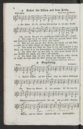 4. Sehet die Lilien auf dem Felde.