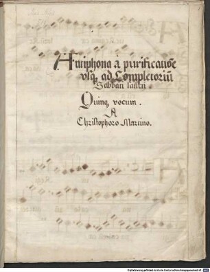 6 Antiphonies - BSB Mus.ms. 519 : [without title]