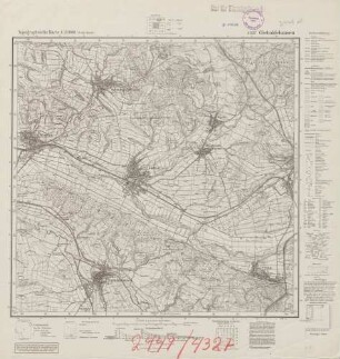 4327 (alte Nr.: 2449) Gieboldehausen, Topographische Karte 1:25000 (4cm - Karte)
