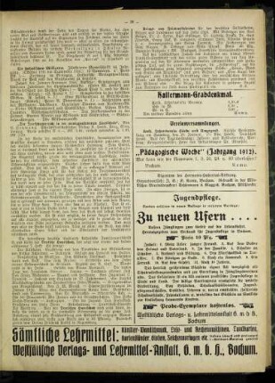 "Pädagogische Woche" (Jahrgang 1912)