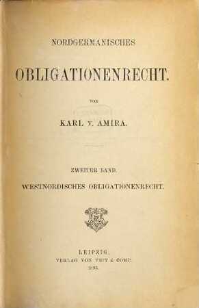Nordgermanisches Obligationenrecht, 2. Westnordisches Obligationenrecht