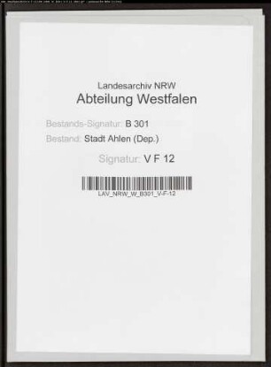 Scheffer c(ontr)a ahlen.