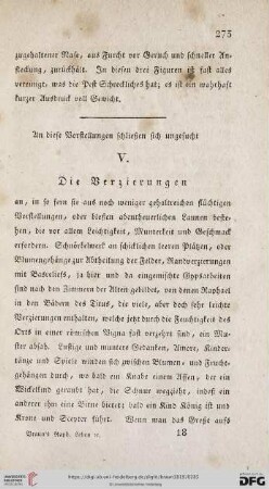V. Die Verzierungen