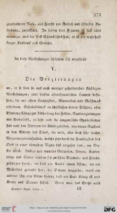 V. Die Verzierungen